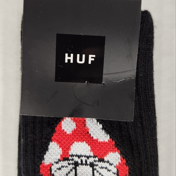 NWT Men's HUF Magic Mushroom Crew Socks - Picture 2 of 6